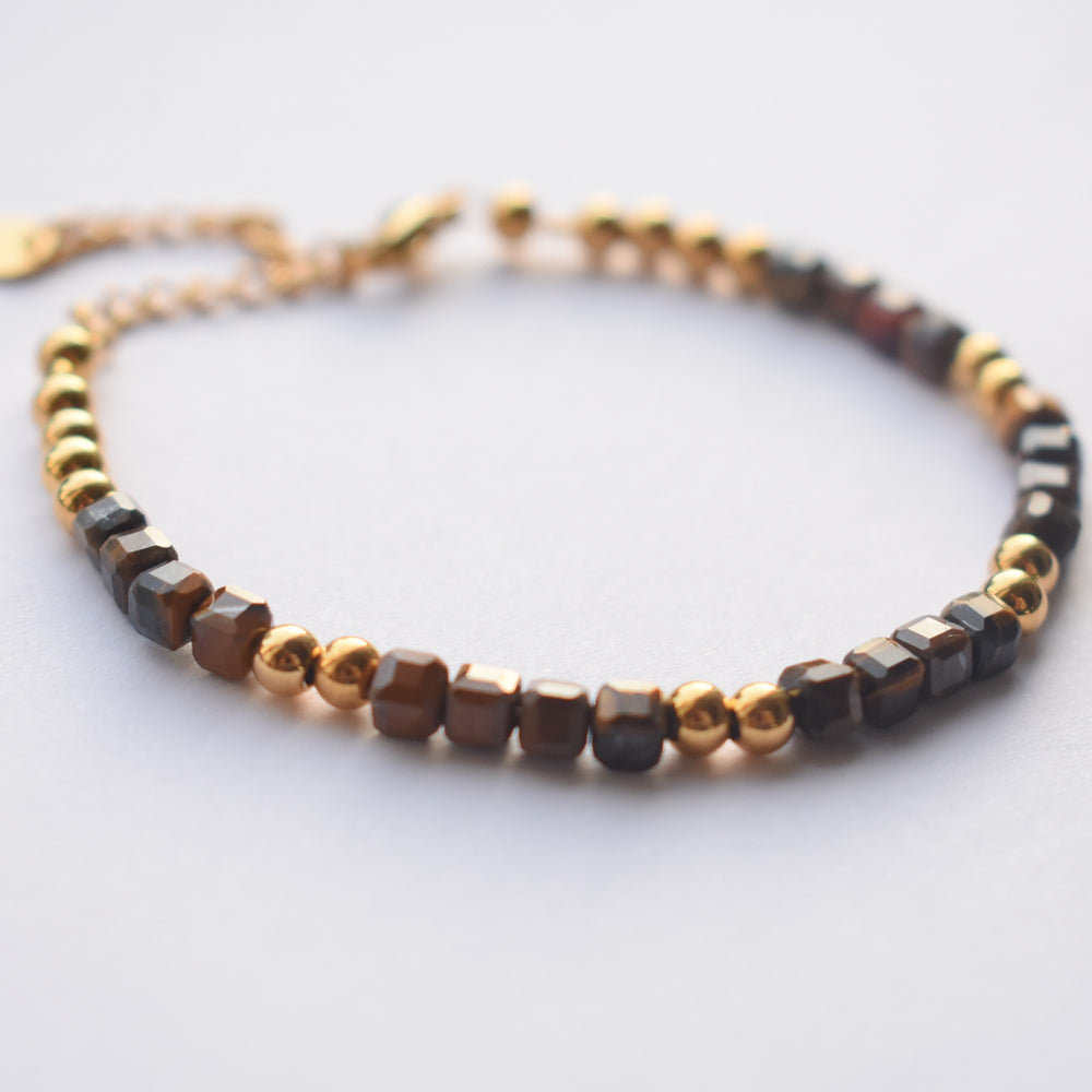 dames armband tijgeroog