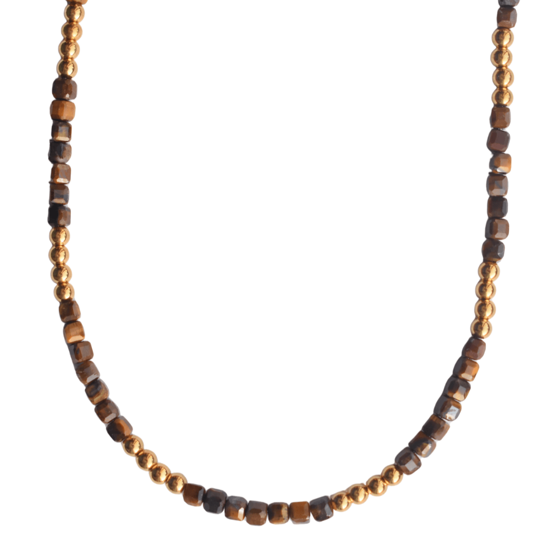 Choker tijgeroog natuursteen