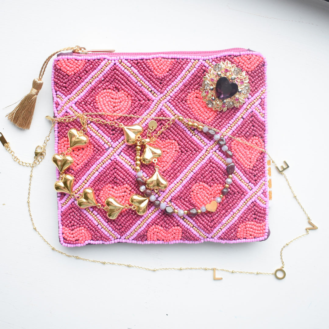 Sieraden etui burgundy