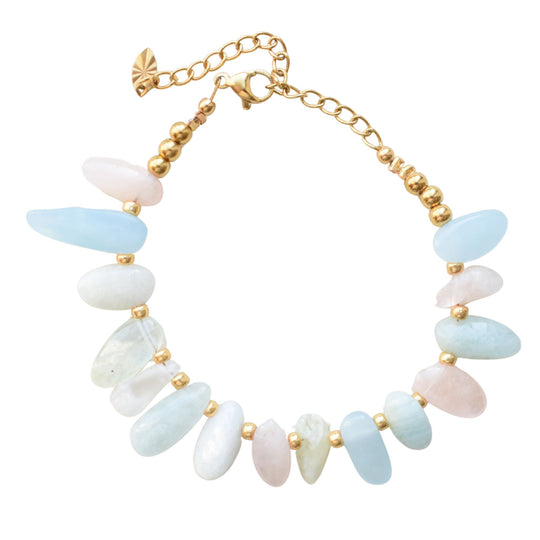 armband edelstenen morganiet