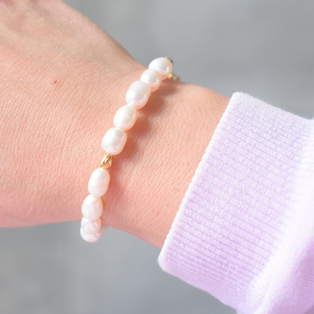 Armband met grote parels dames