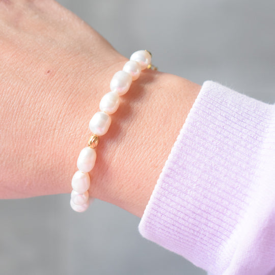 Armband met grote parels dames