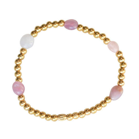 armbandje elastiek roze