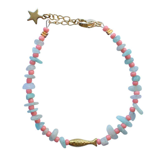 armbandje visje goud