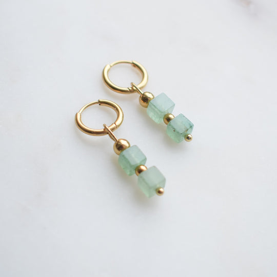 Groene oorbellen dames