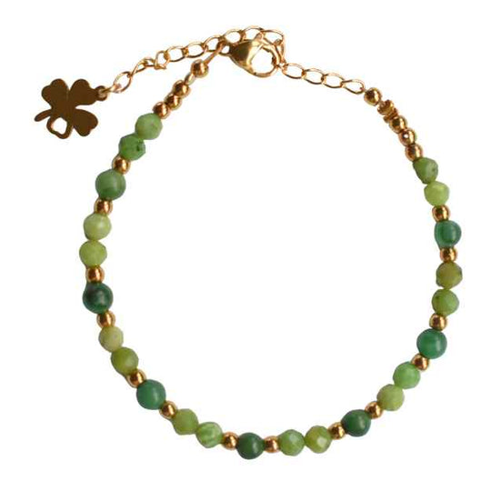Armbandje jade edelstenen groen