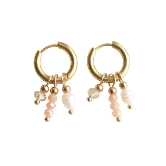 Oorbellen met hangertjes goud