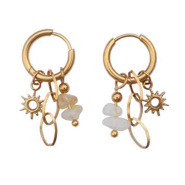 gouden dames oorbellen