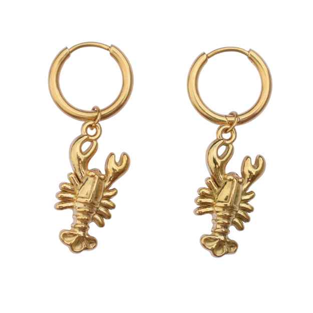 Gouden Oorbellen kreeft