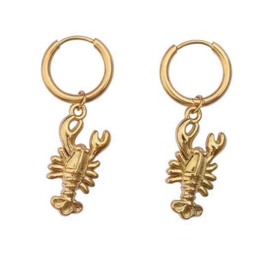 Gouden Oorbellen kreeft